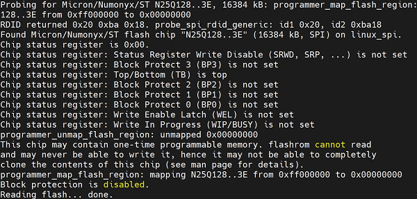 flashrom result