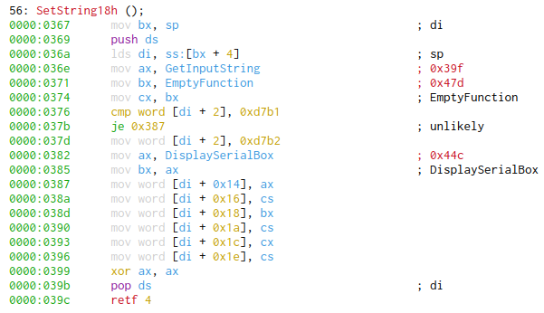 SetString code GrandPrix 2.a