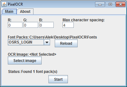 PixelOCR char comparison